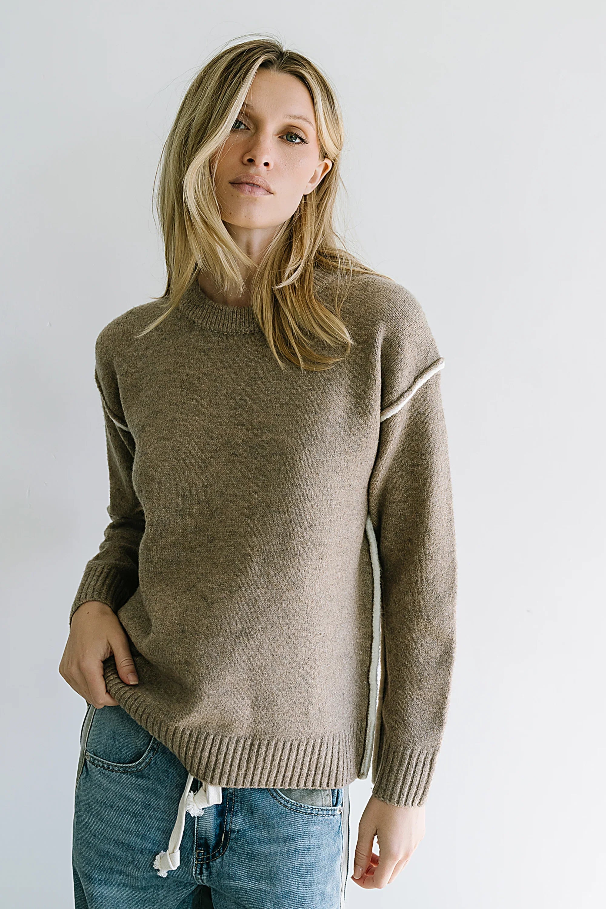Brea Contrast Sweater FINAL SALE