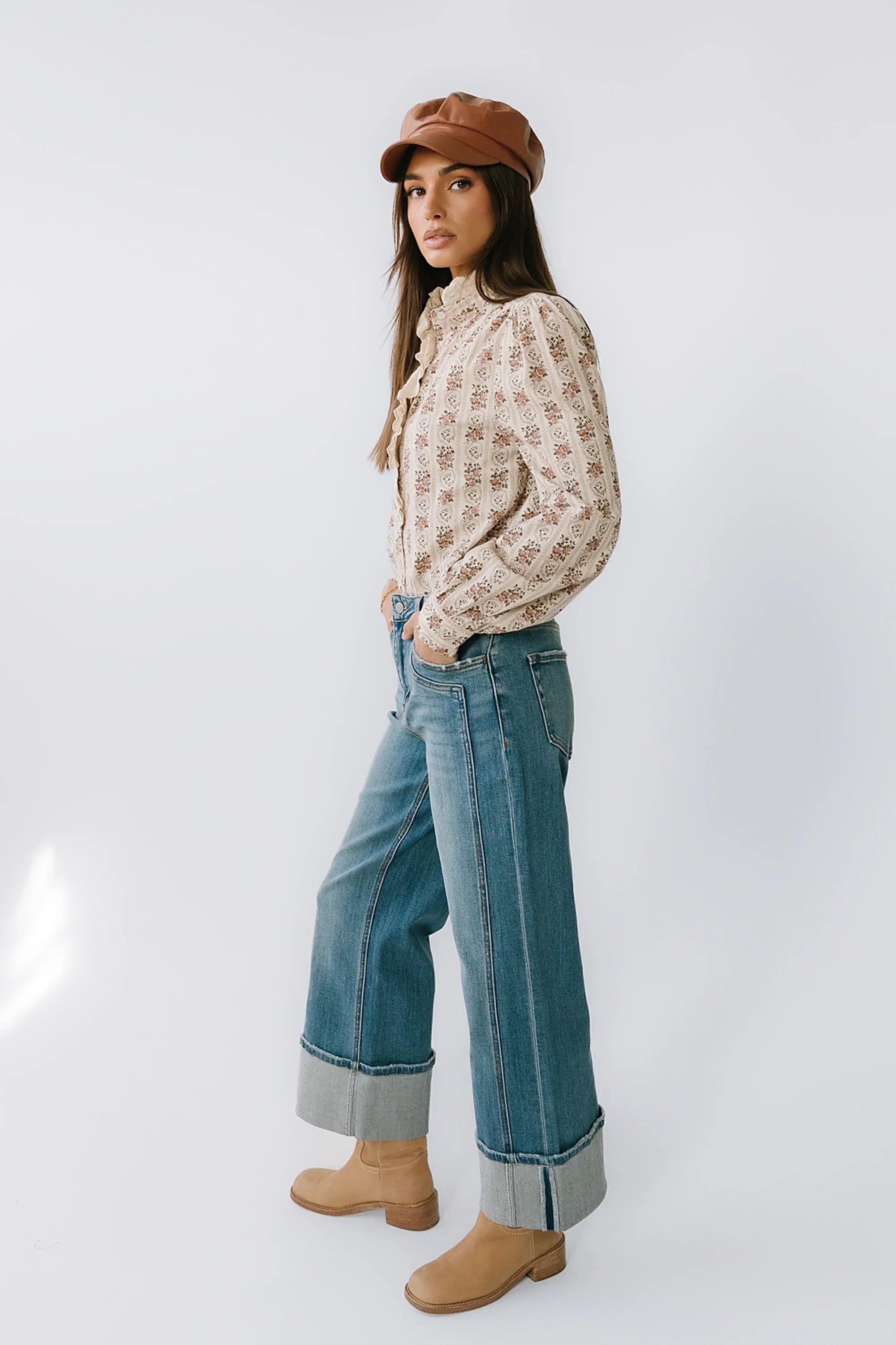 Markel Lace Trim Blouse FINAL SALE