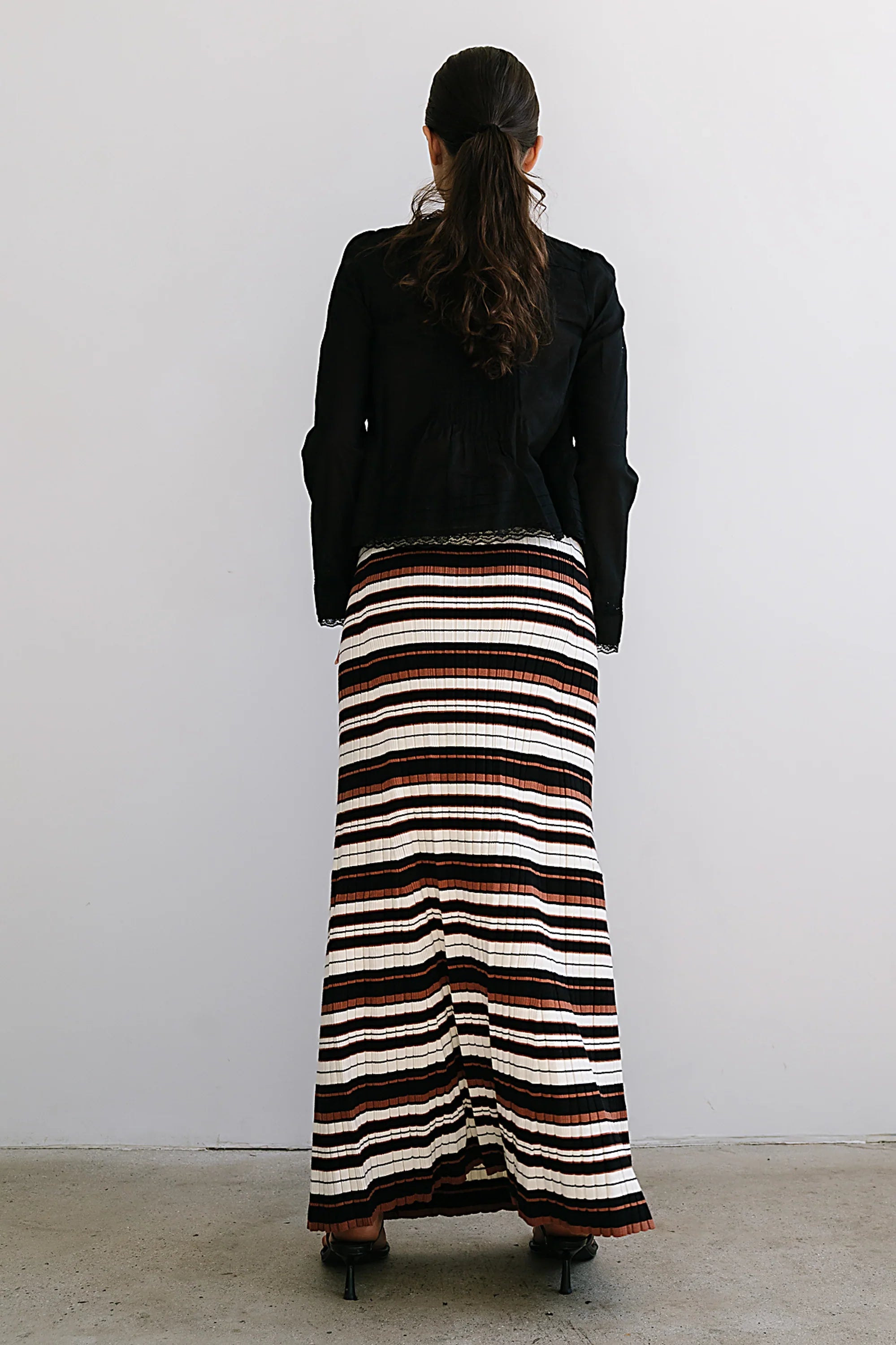 Anne Striped Maxi Skirt test product