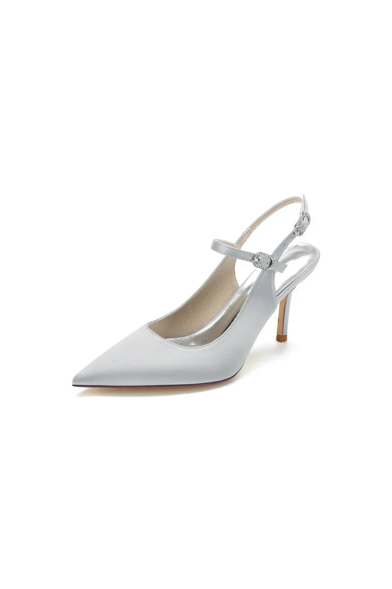Simple Slingback Pointed Toe High Heels