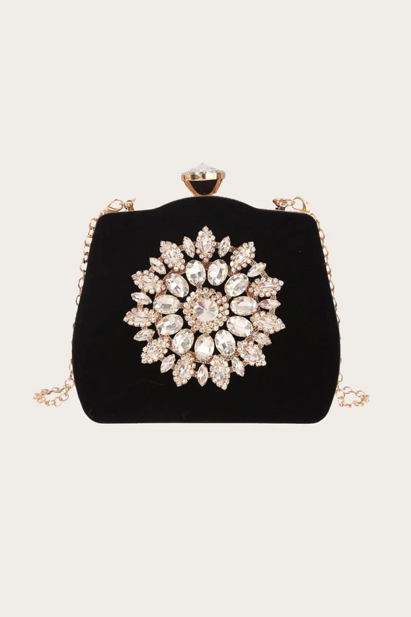 Black Beading Handbag