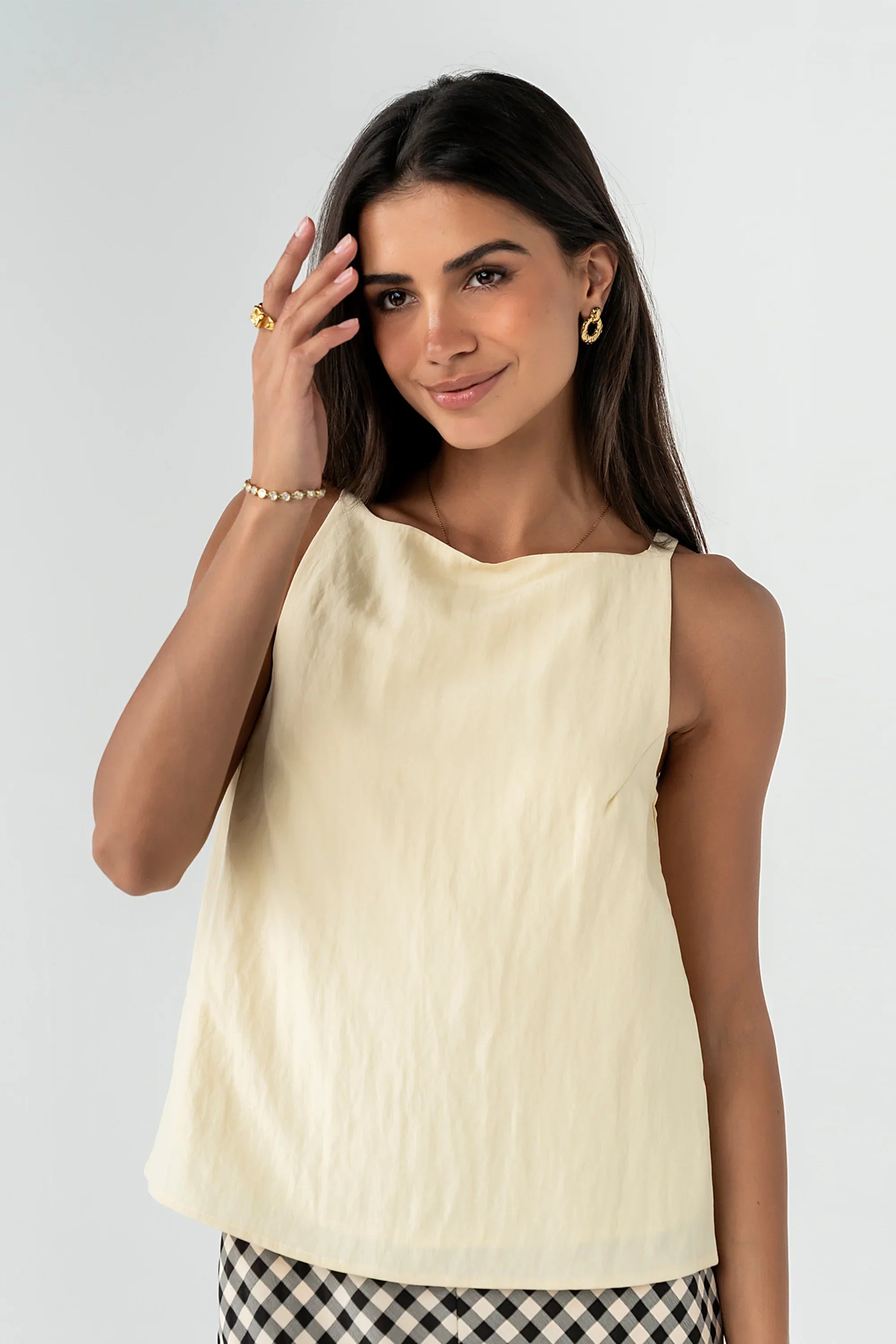 Zola Tank Top in Yellow