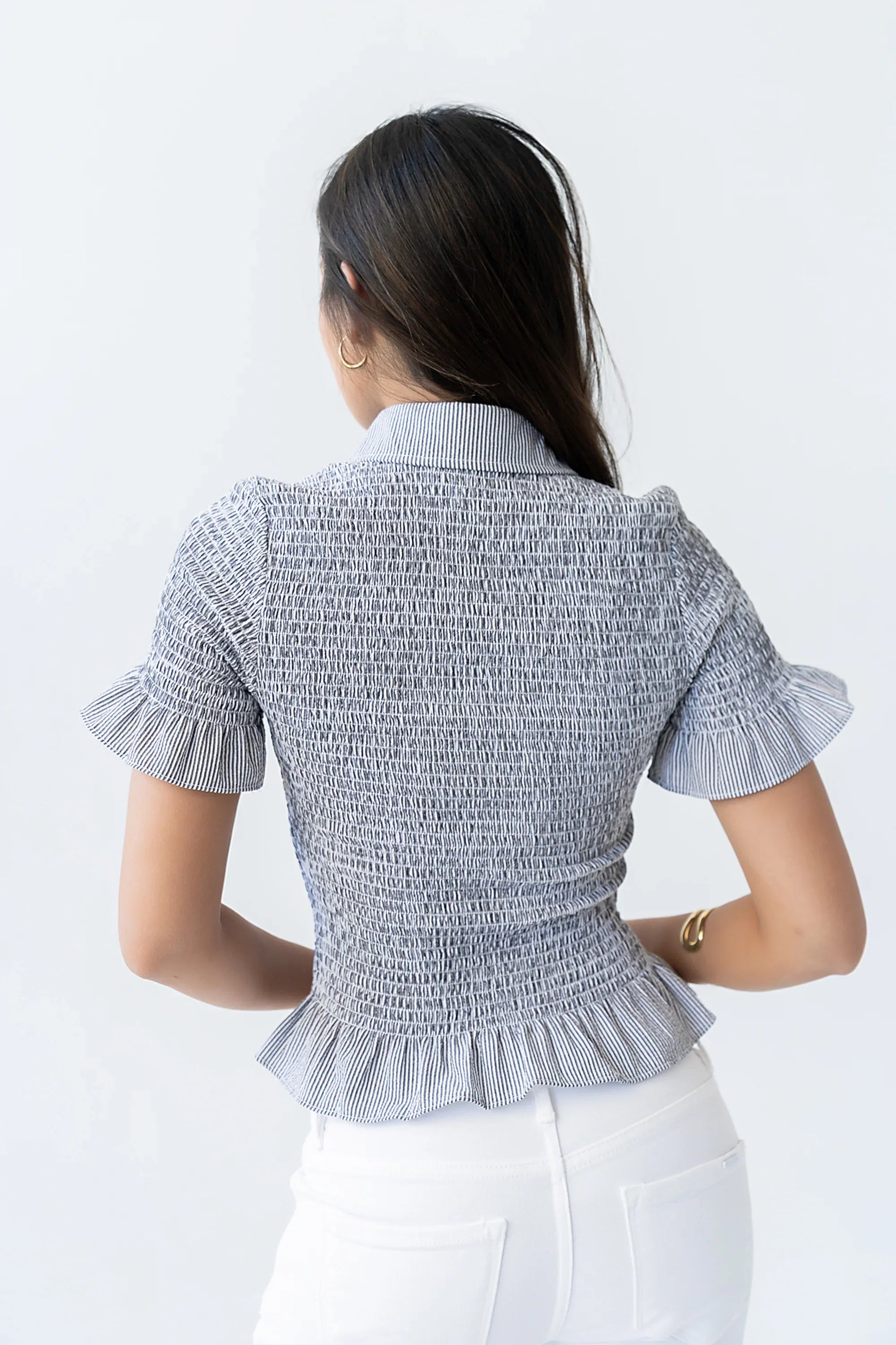 Brianna Smocked Top