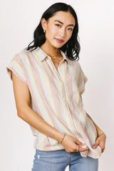 Imogen Striped Button Up FINAL SALE