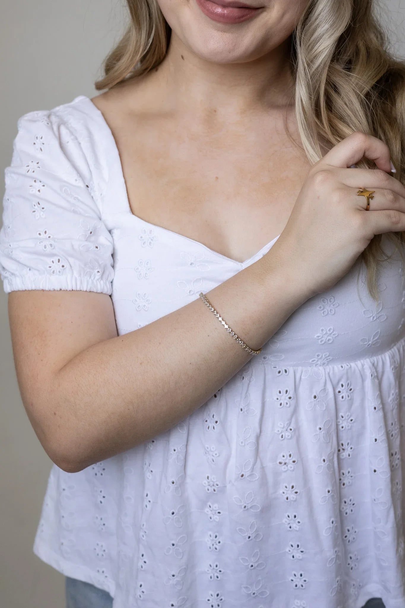 Ella Crystal Tennis Bracelet