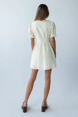 Jennie Mini Dress in Cream