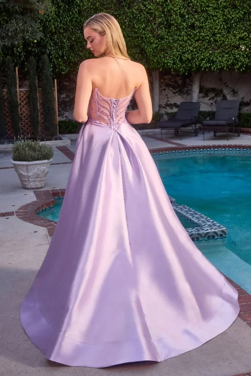 Annika Gown A line Corset Dress With Pockets