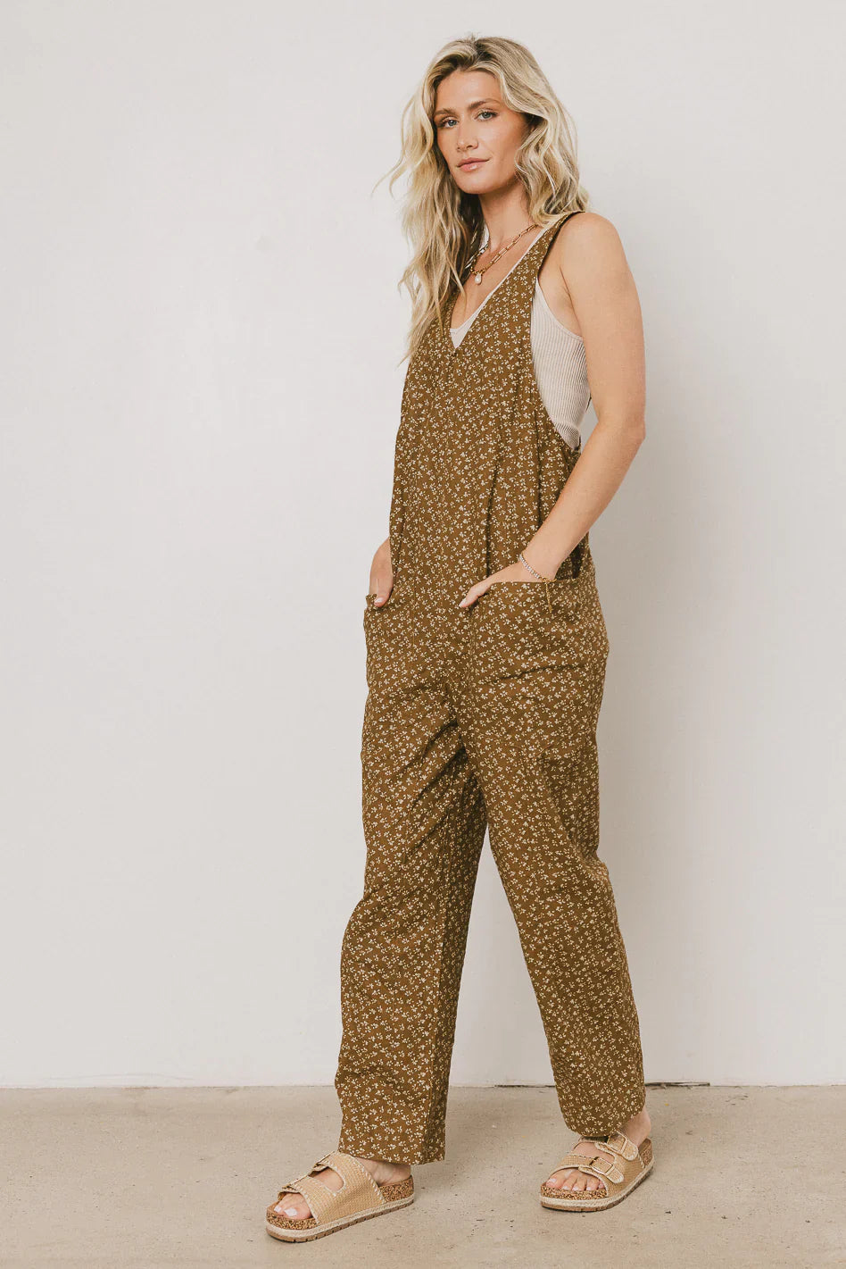 Lillian Floral Overalls FINAL SALE