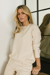 Myla Ribbed Sweater in Oatmeal FINAL SALE