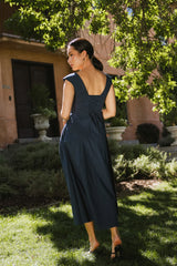 Colin Midi Dress in Navy FINAL SALE
