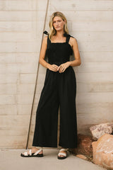 Kaia Crocheted Jumpsuit in Black FINAL SALE