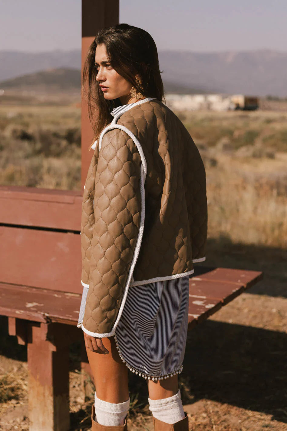 Tabitha Quilted Faux Leather Jacket FINAL SALE