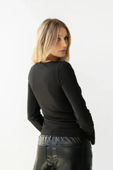 Ariya Asymmetrical Top in Black