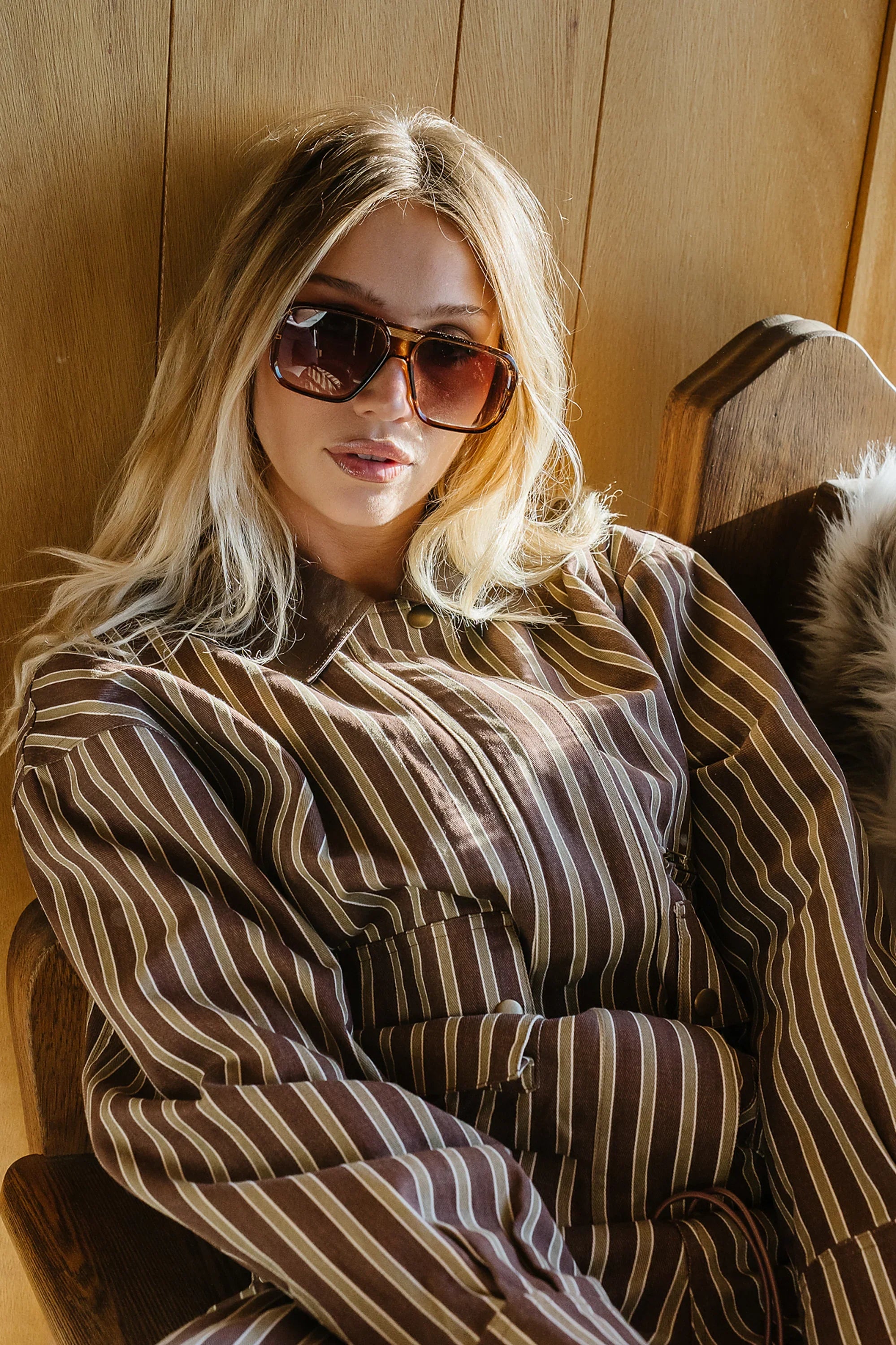 Carla Striped Utility Jacket FINAL SALE