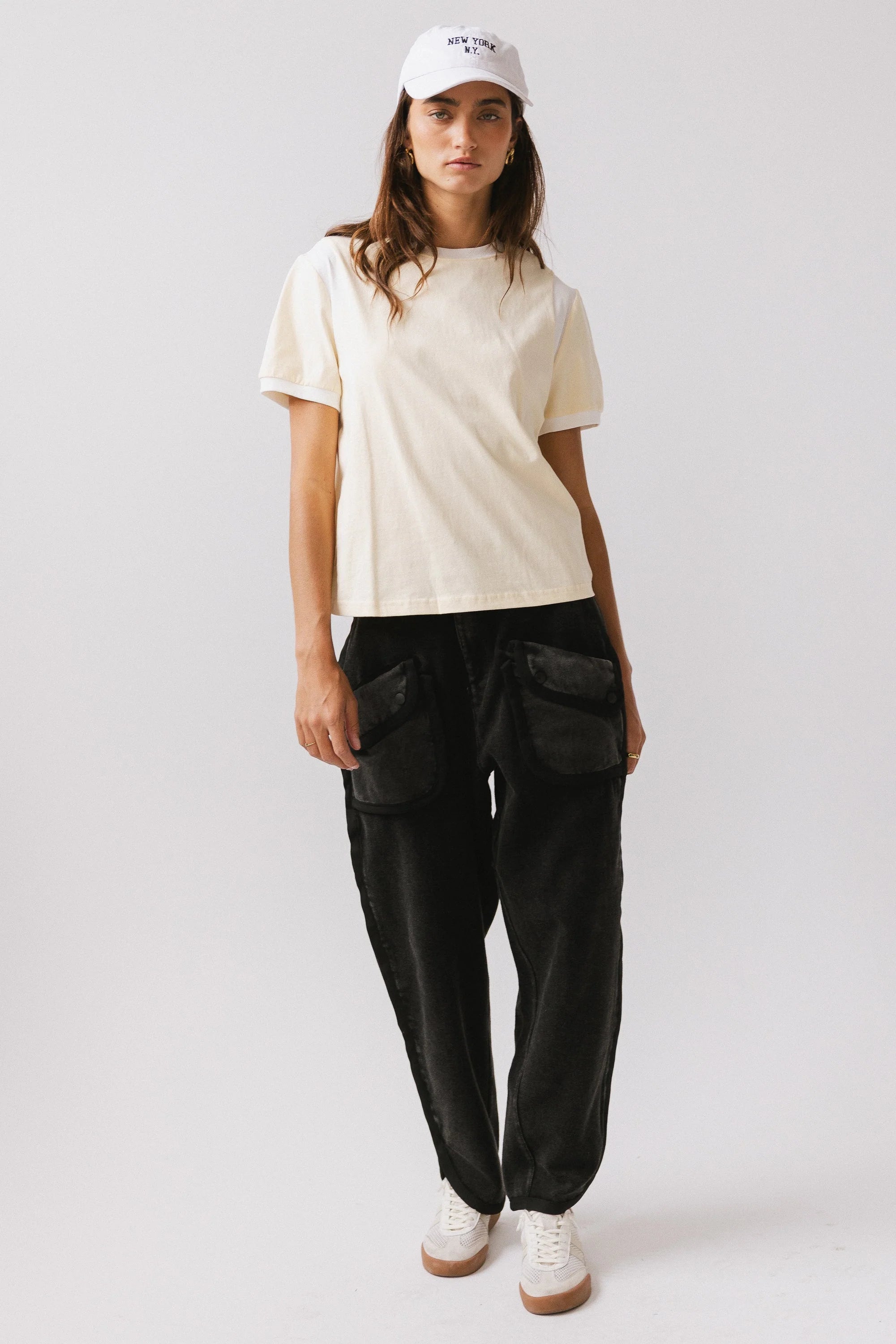 Emma Contrast Top in Yellow FINAL SALE