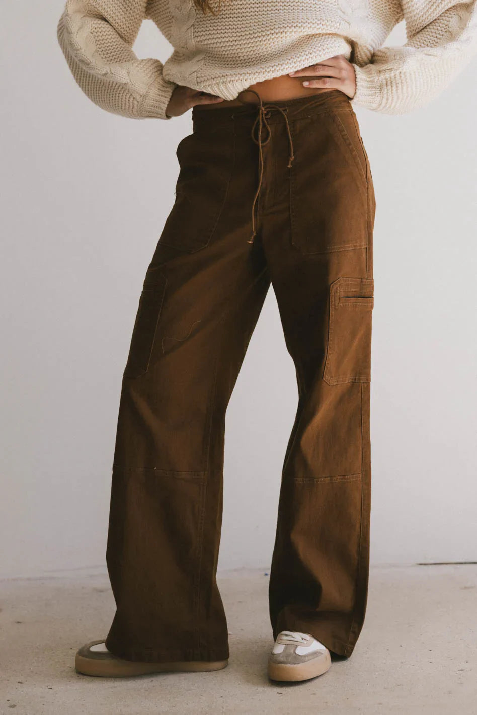 Tandry Cargo Pants in Brown FINAL SALE