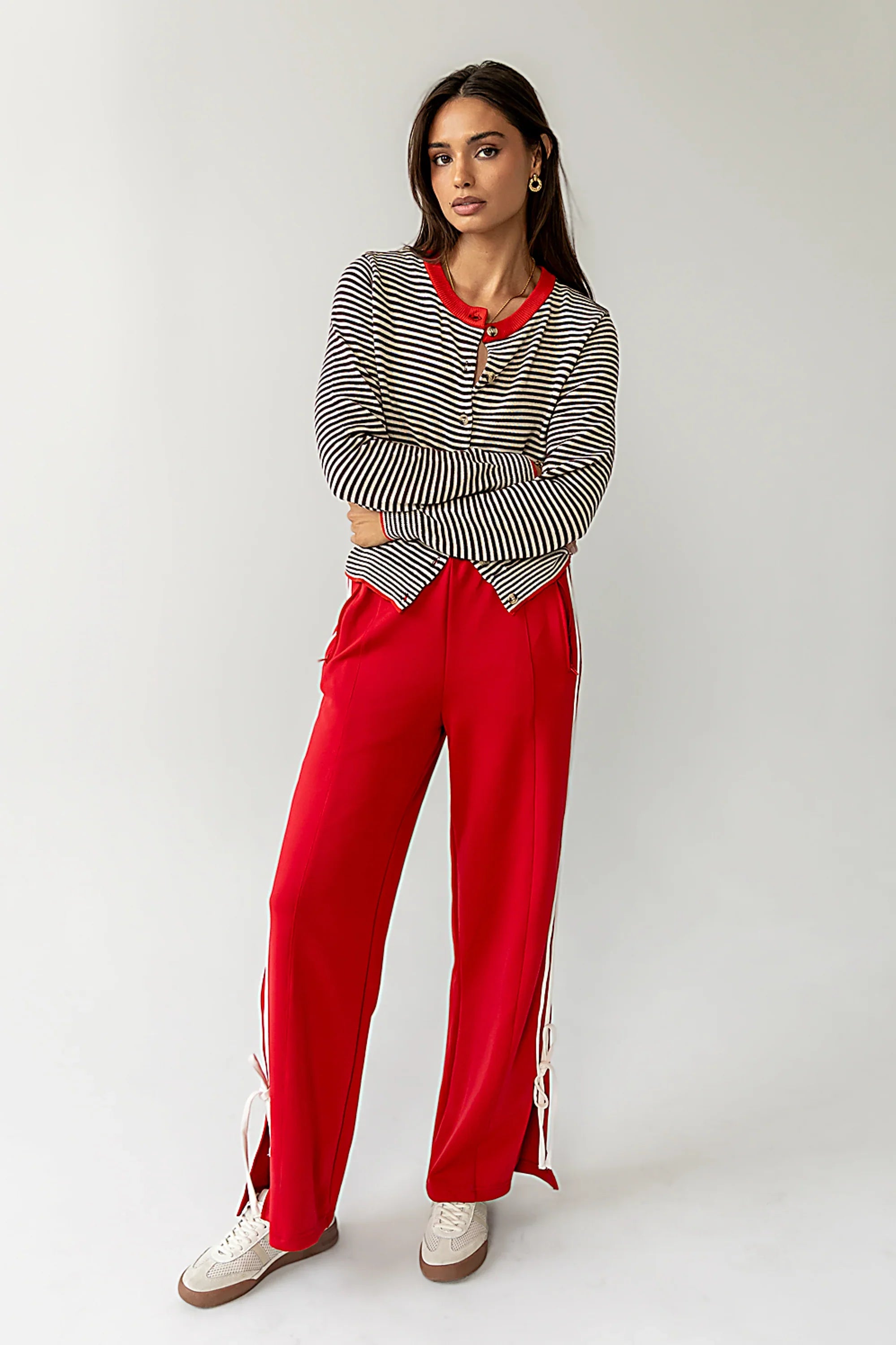 Astrid Track Pants in Red FINAL SALE