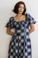 Kasey Plaid Midi Dress FINAL SALE