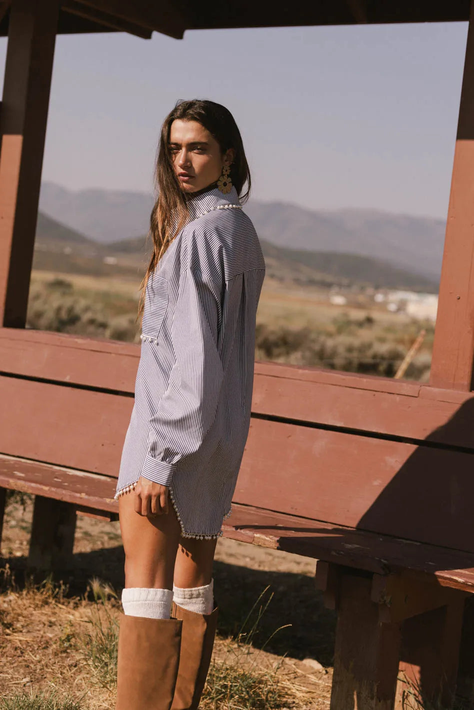 Allison Pearl Button Up FINAL SALE