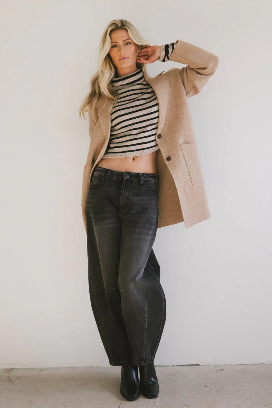 Micha Knitted Cardigan in Mocha FINAL SALE