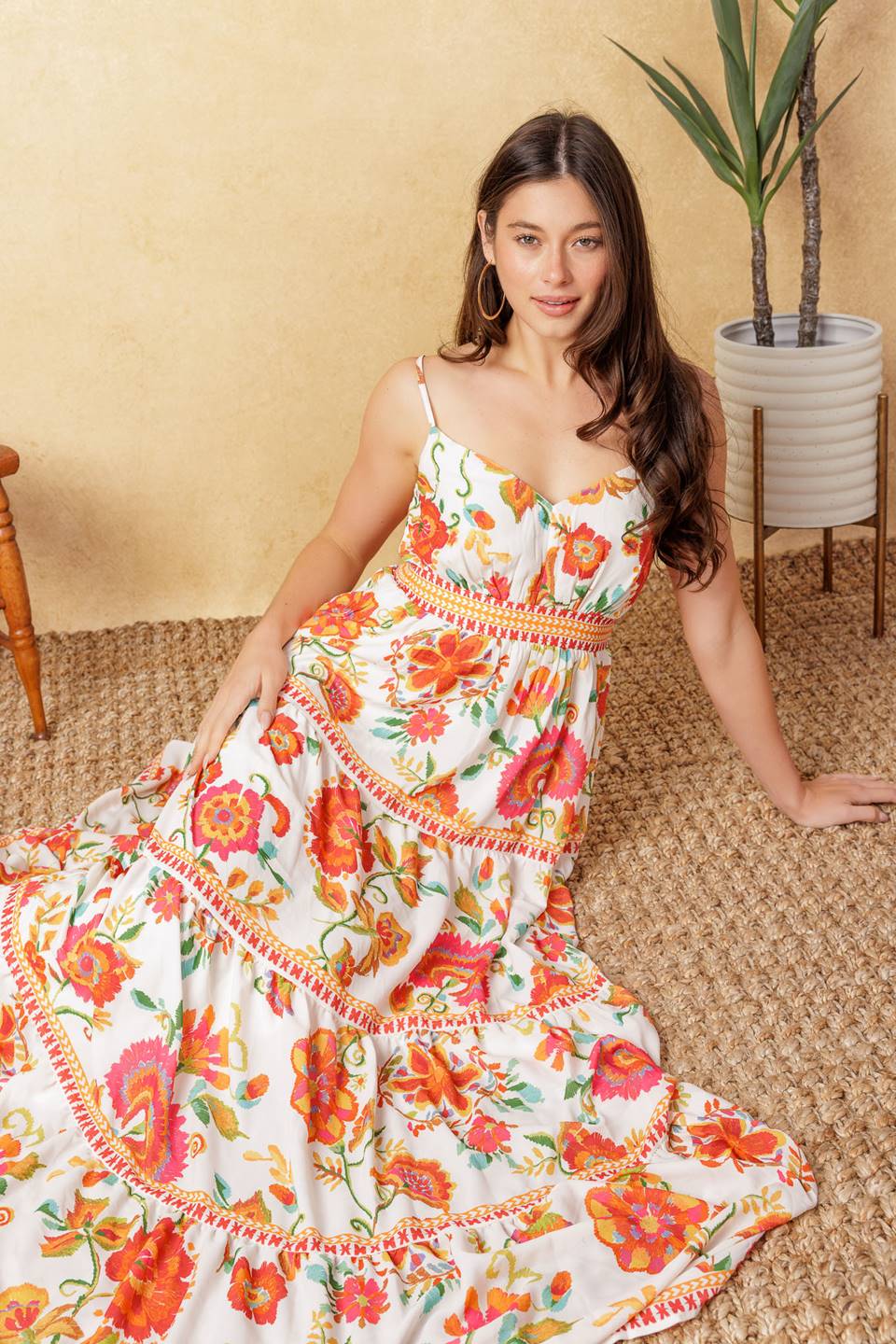 SUMMER SANGRIA MAXI DRESS RED