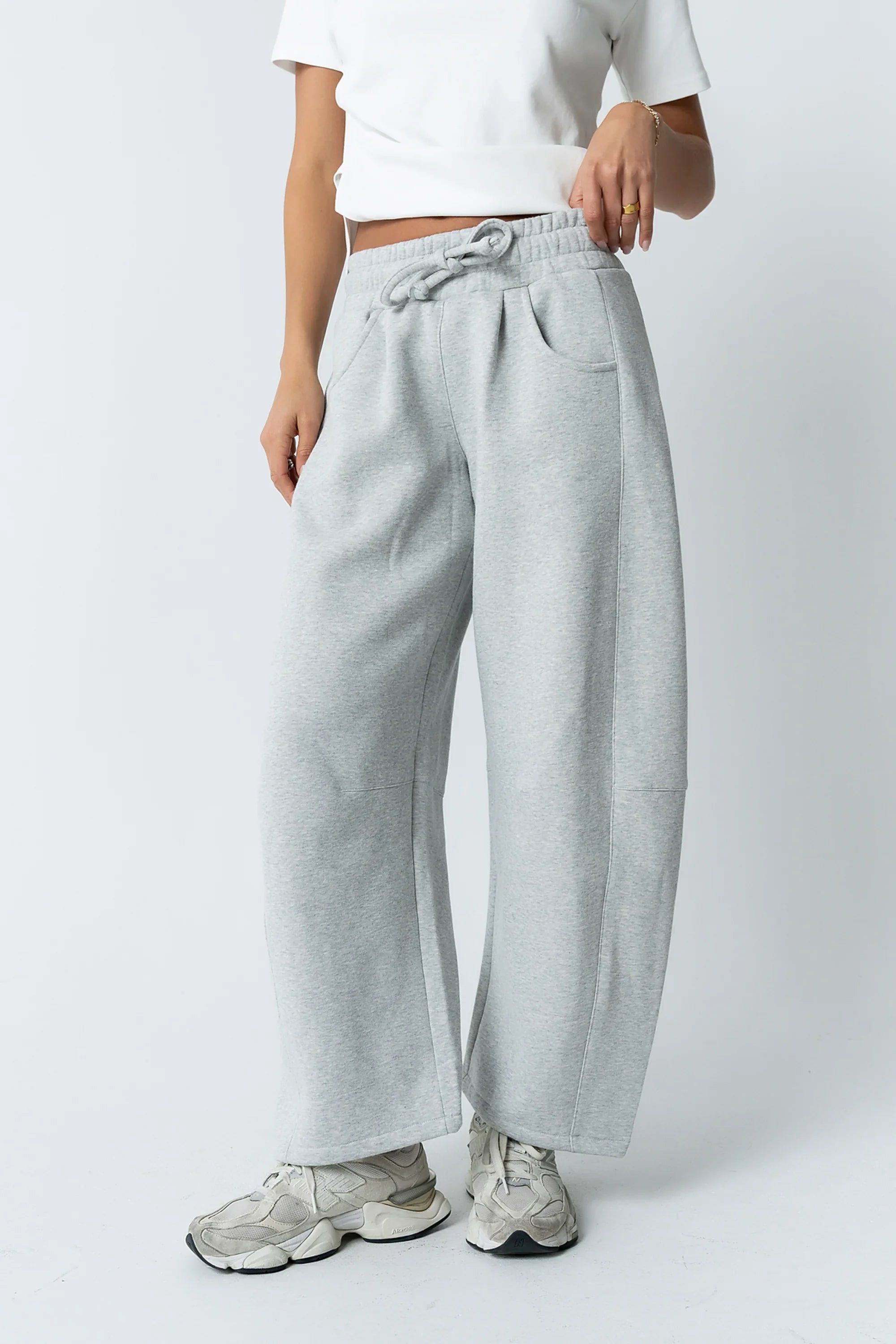 Maribel Barrel Sweatpants in Grey FINAL SALE