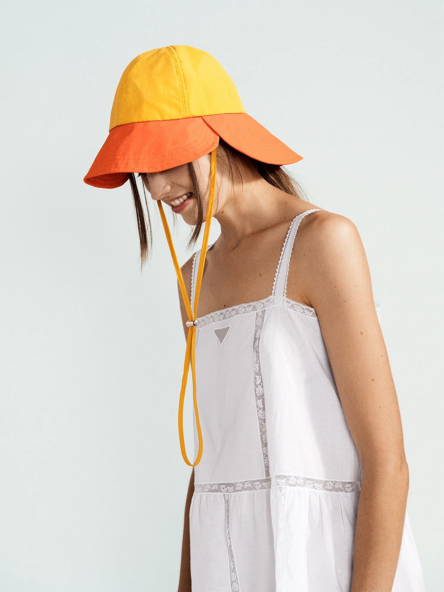 Colorblock Tulip Bucket Hat