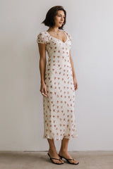 Cammie Floral Maxi Dress in Cream FINAL SALE