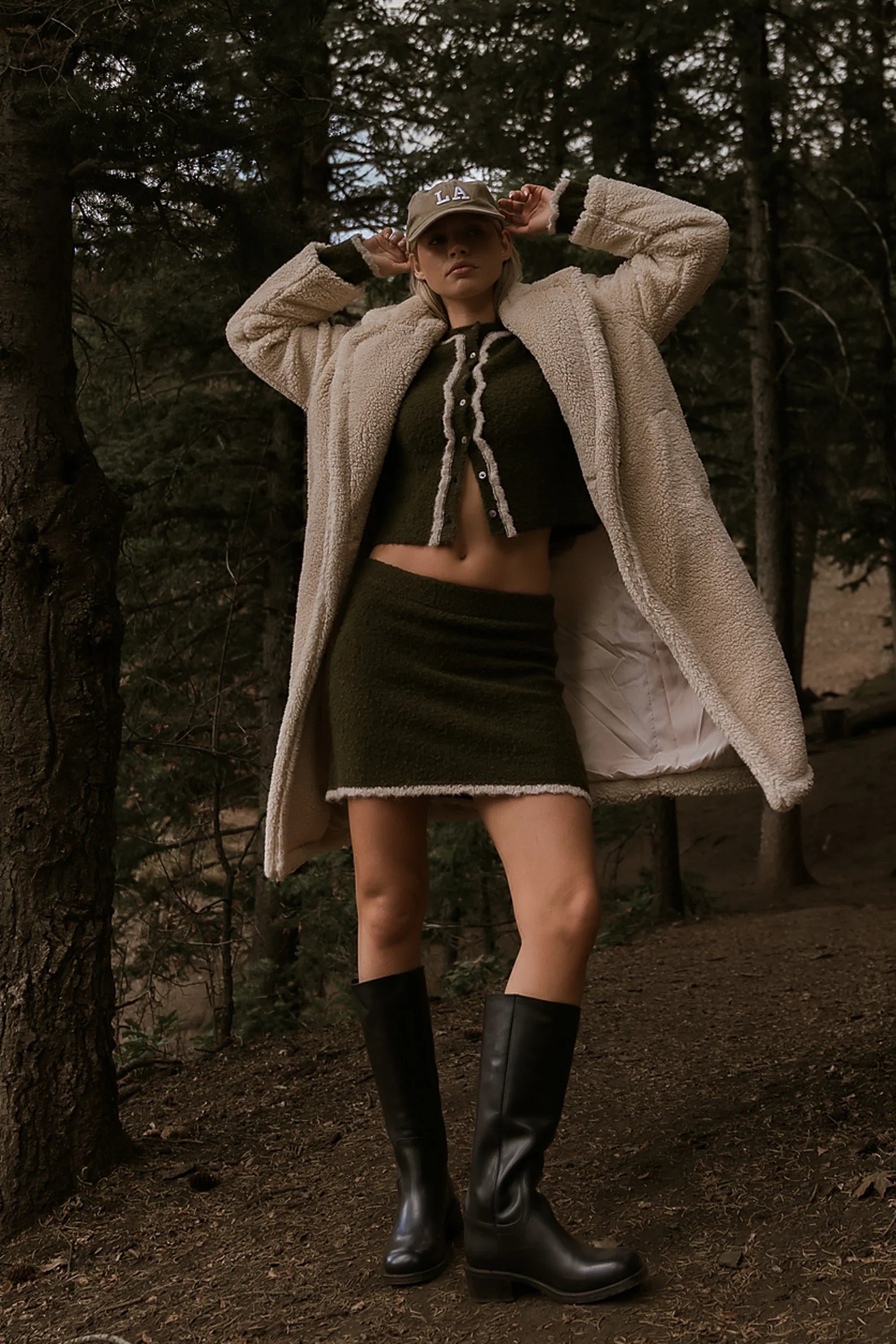 Remy Contrast Mini Skirt