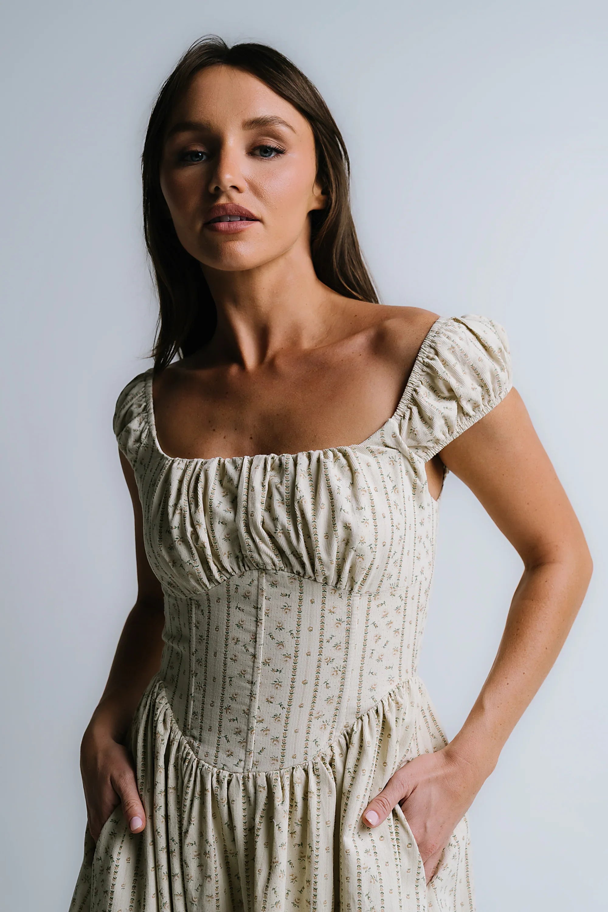 Oaklynn Corset Midi Dress FINAL SALE