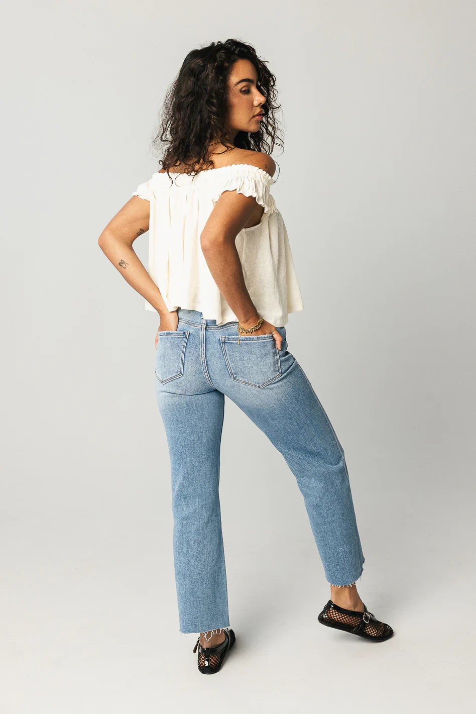 Theo Cropped Wide Leg Jeans FINAL SALE