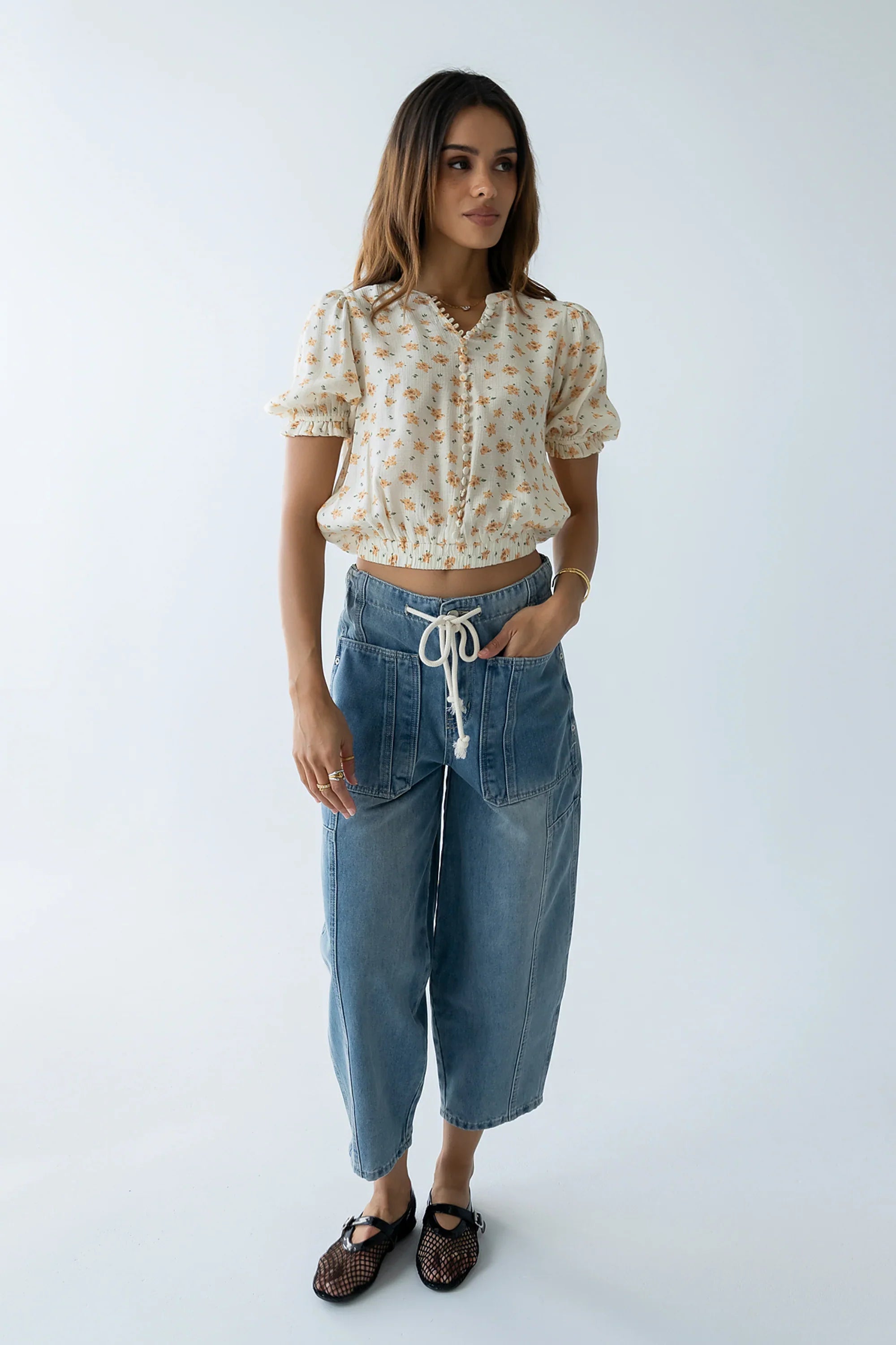Hannah Barrel Jeans