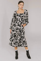 Soren Midi Dress in Black FINAL SALE