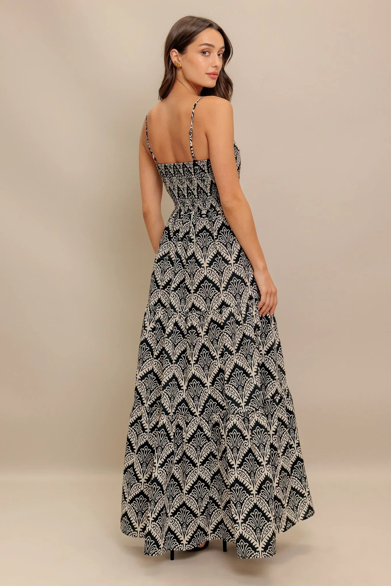 Hazelwood Garden Maxi Dress Black Ivory