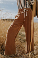 Nico Wide Leg Pants in Rust FINAL SALE