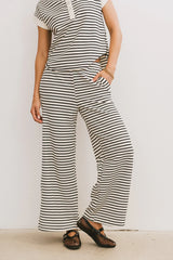 Zia Striped Bottoms in Black