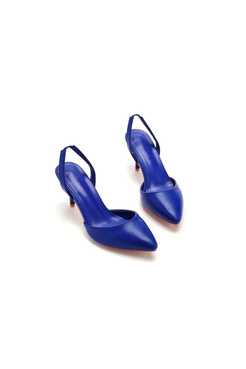 Simple Elegant Pointed Toe Stiletto Slingback High Heels