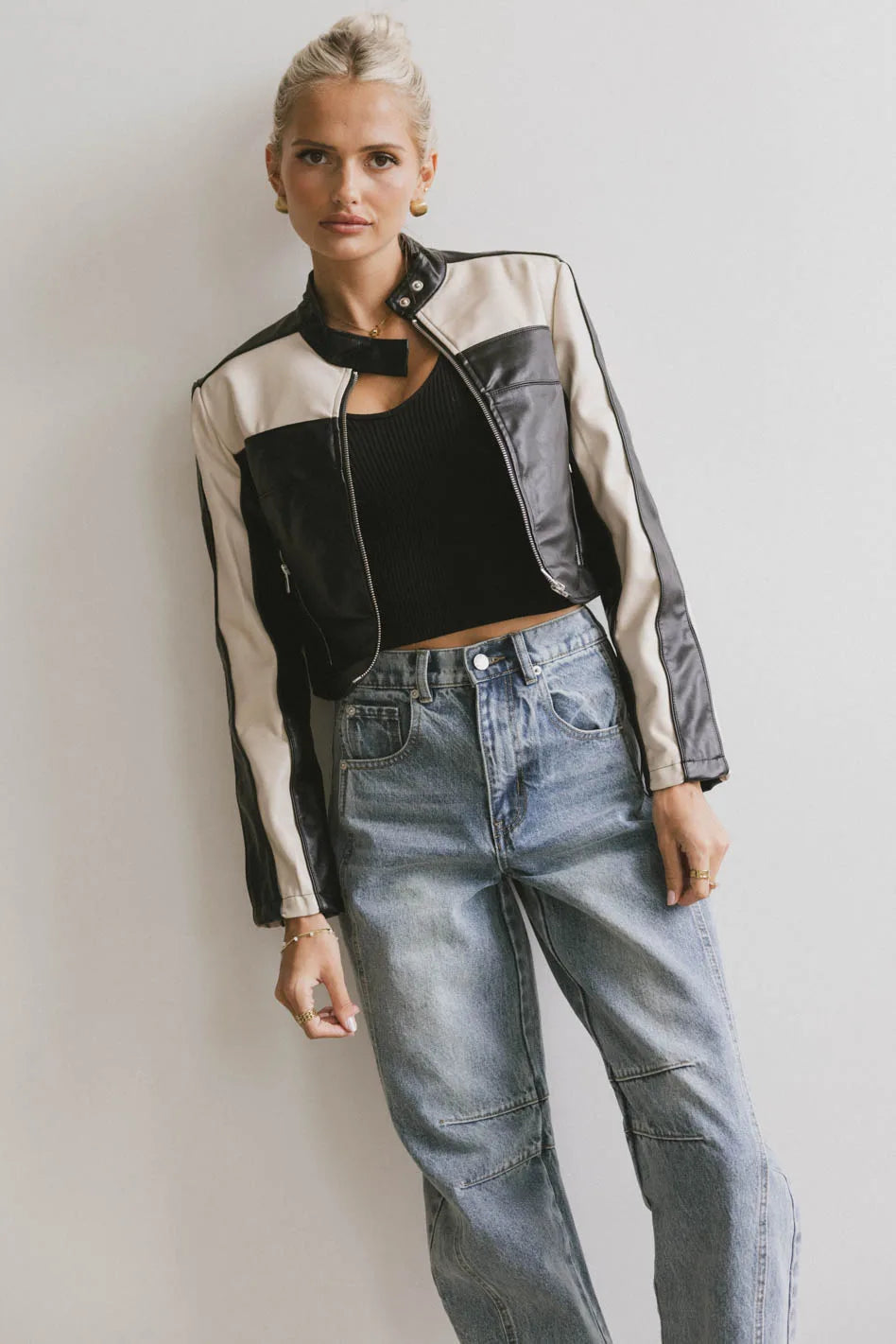 Leda Vegan Leather Jacket FINAL SALE