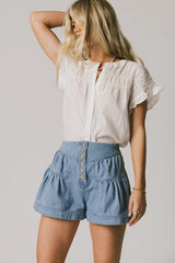 Kaytee Striped Top in White