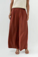 Lee Wide Leg Pants in Brick