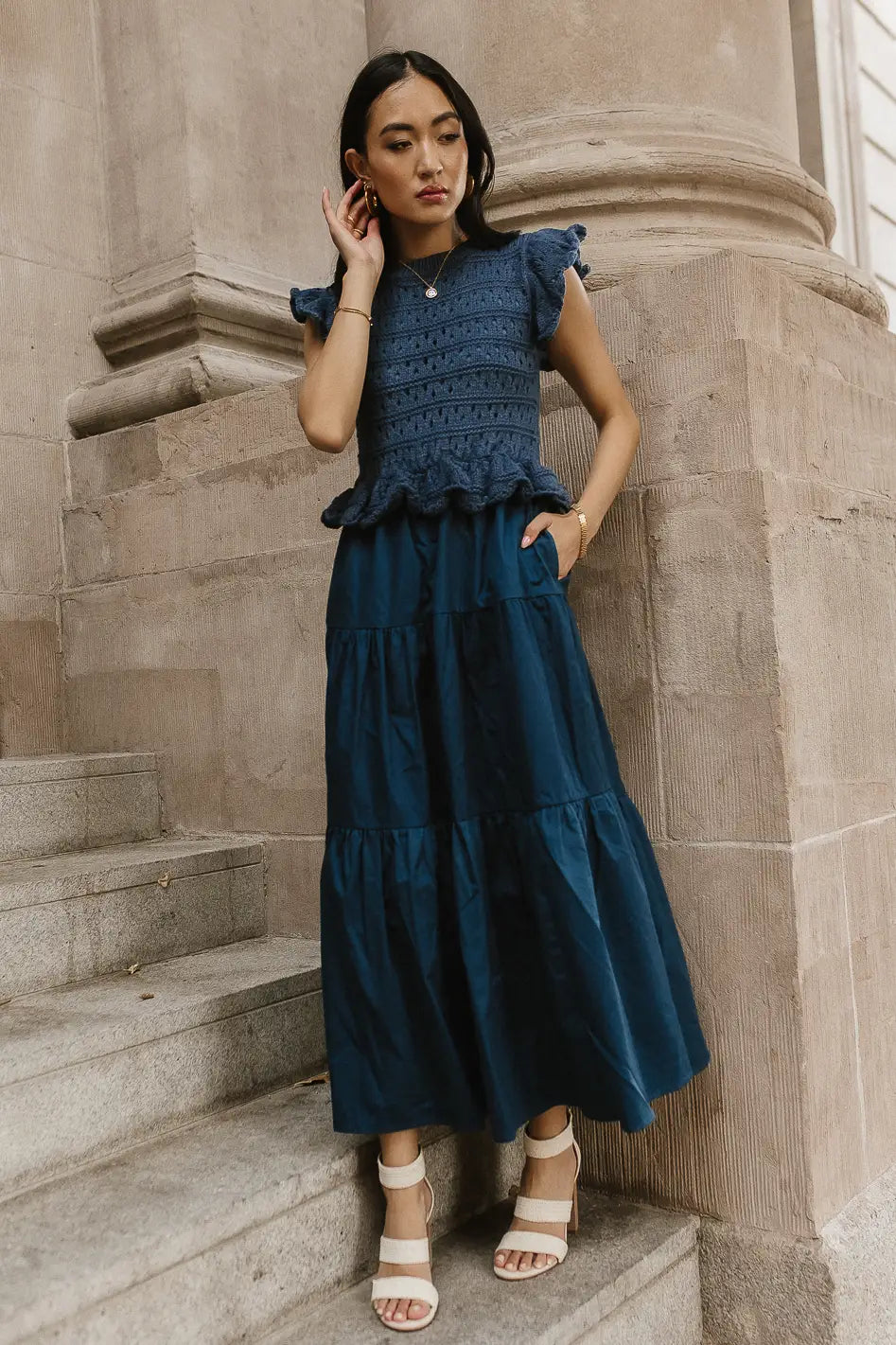 Carey Maxi Dress in Teal FINAL SALE