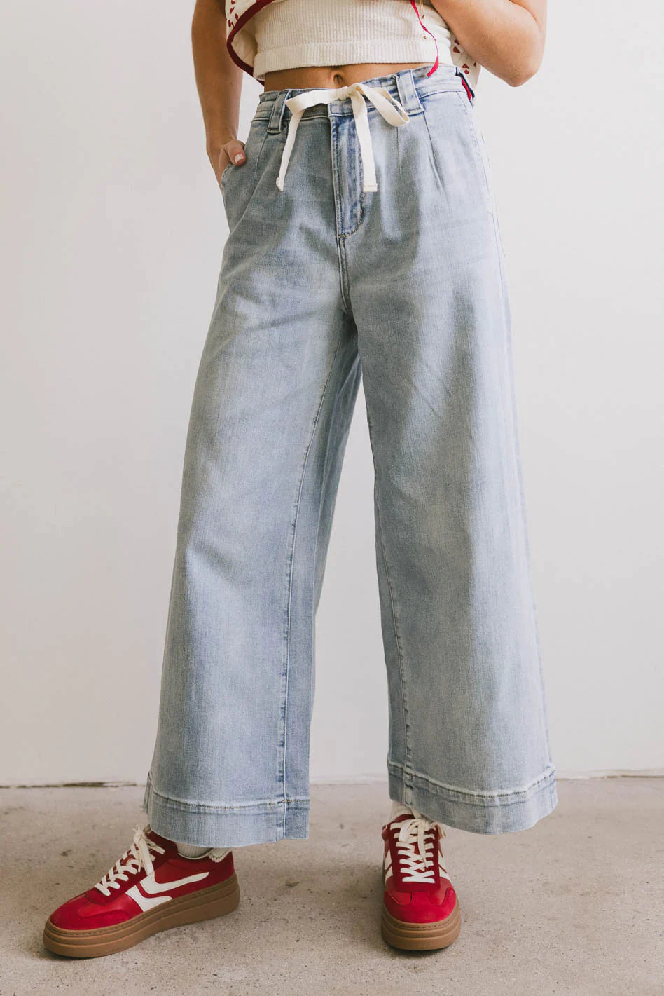 Pablo Wide Leg Denim Pants FINAL SALE