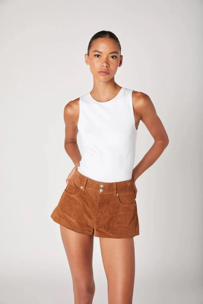 Indiana Suede Micro Shorts