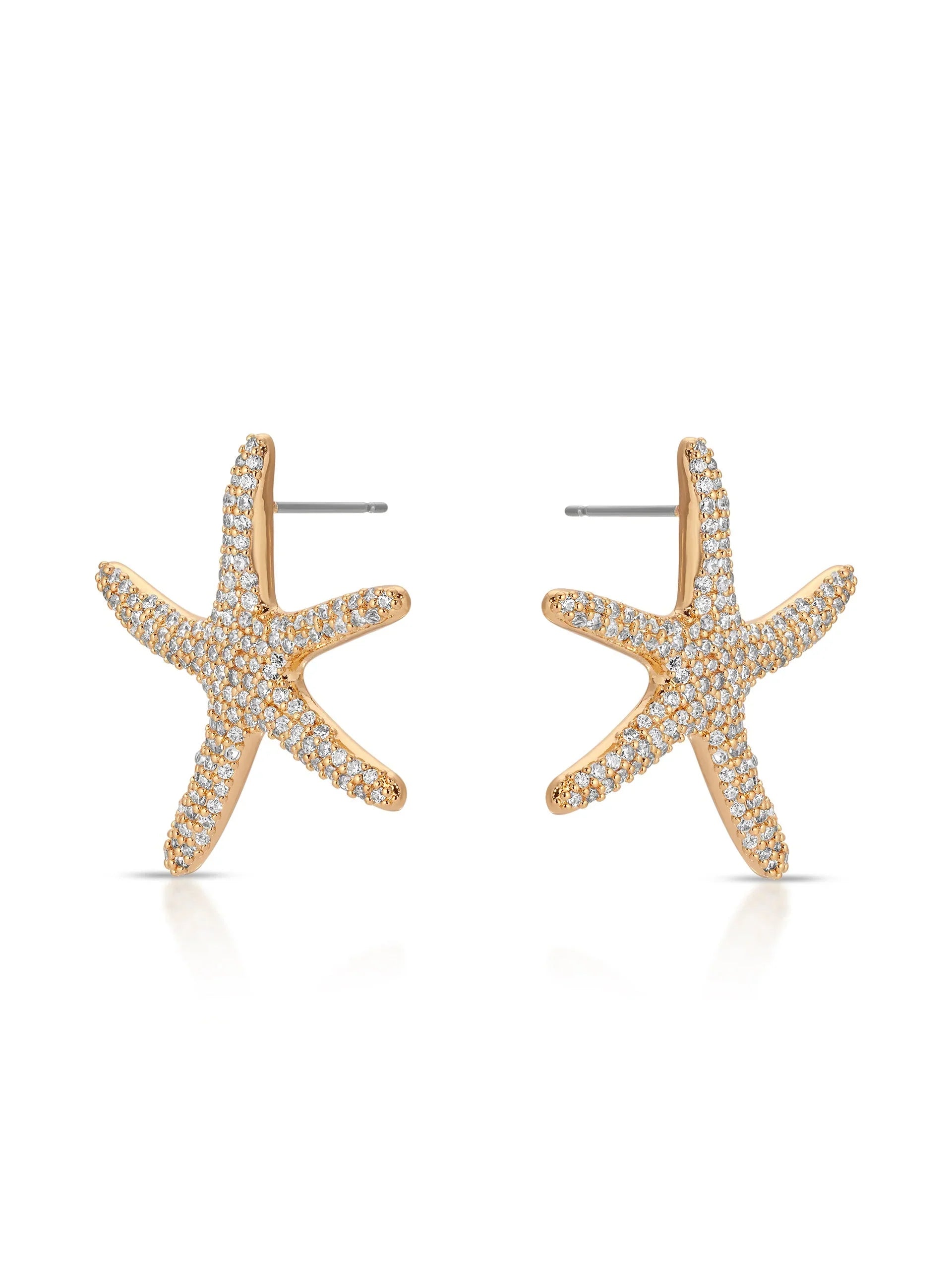Pavè Starfish Earrings