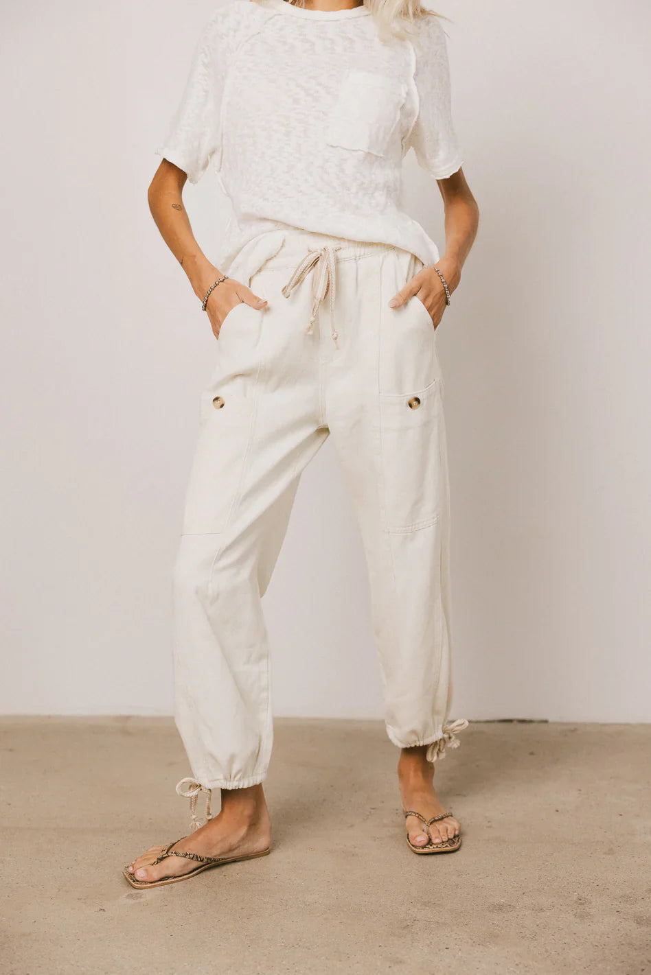 Robyn Pants in Ivory FINAL SALE