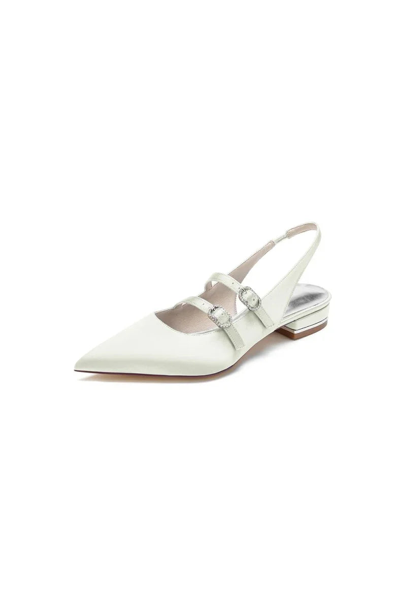 Simple Slingback Pointed Toe Flats
