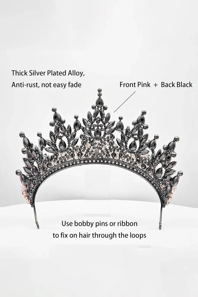 Pink Rhinestone Queen Tiara