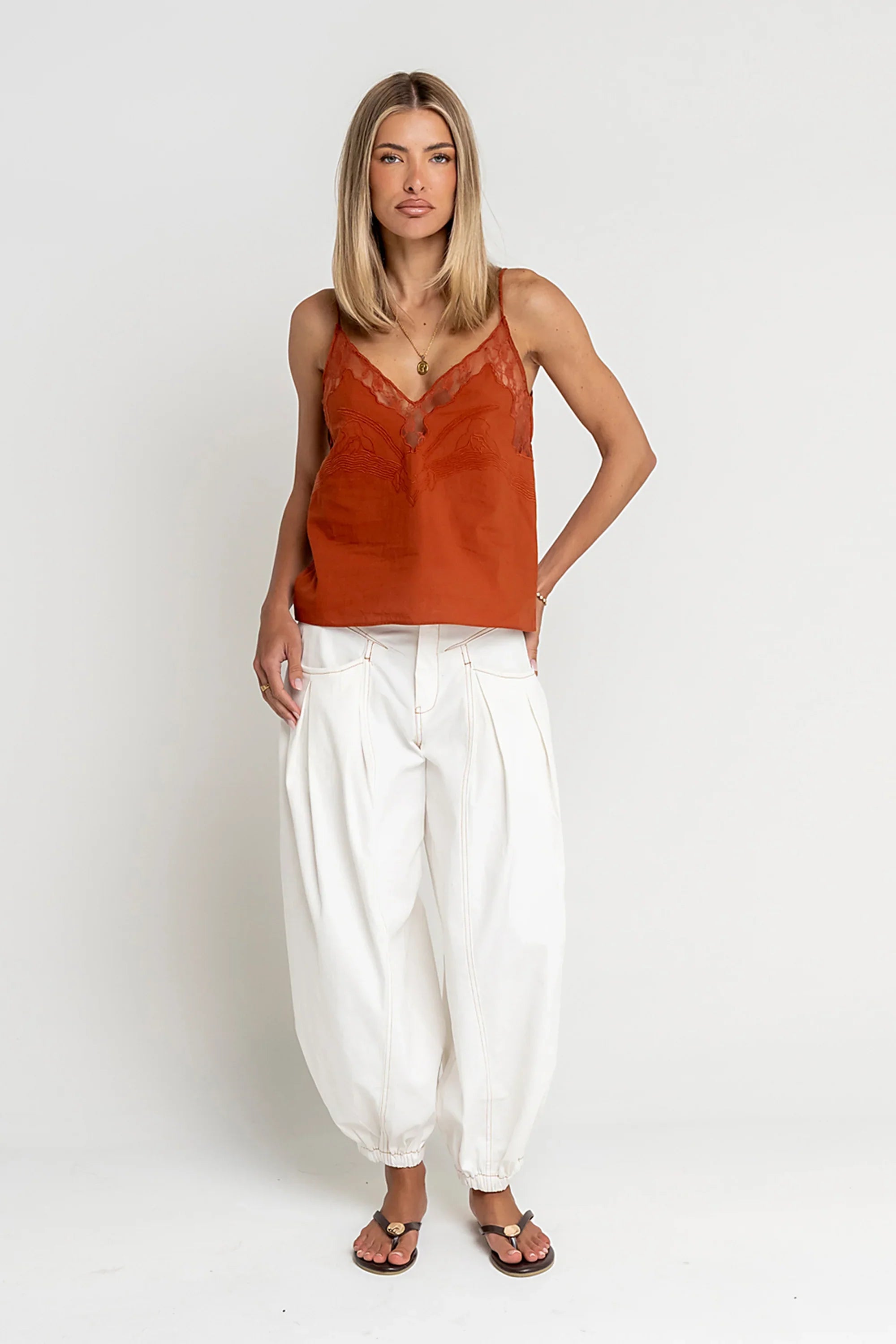 Correy Pants in Off White