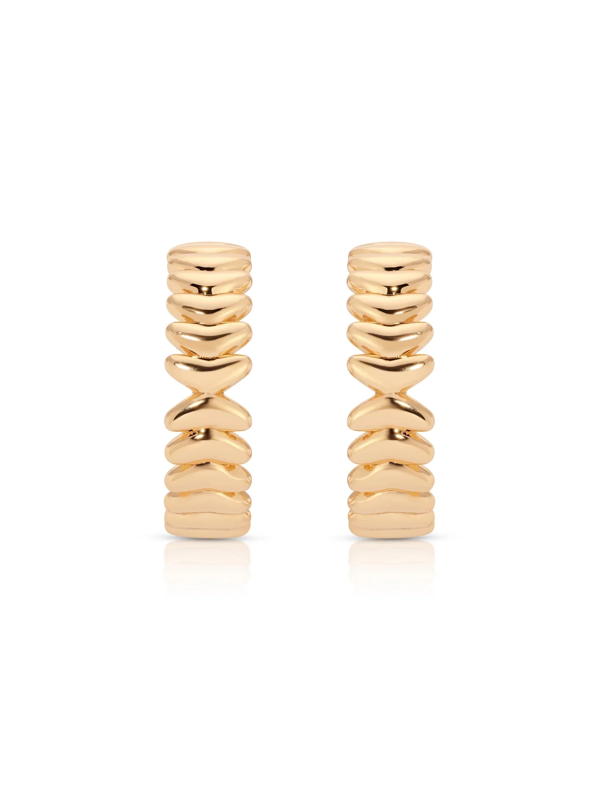 Medium Metal Moderna Hoops