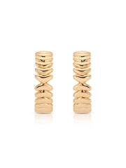 Medium Metal Moderna Hoops